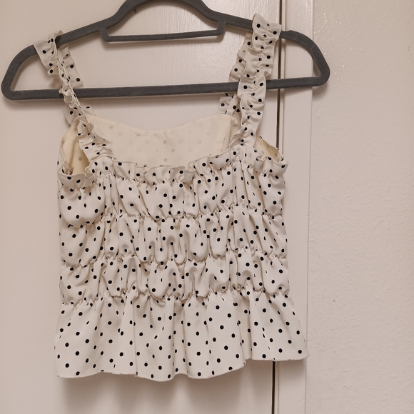 Polkadot Cropped Tank Top by Moussy - Picture 3 of 12